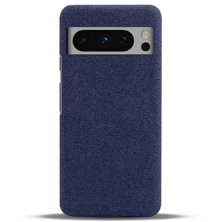 For Google Pixel 8 Pro Case Solid Color Fabric Cloth+PC Shockproof Phone Cover