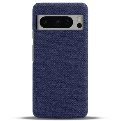 For Google Pixel 8 Pro Case Solid Color Fabric Cloth+PC Shockproof Phone Cover