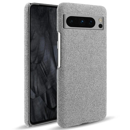 For Google Pixel 8 Pro Case Solid Color Fabric Cloth+PC Shockproof Phone Cover