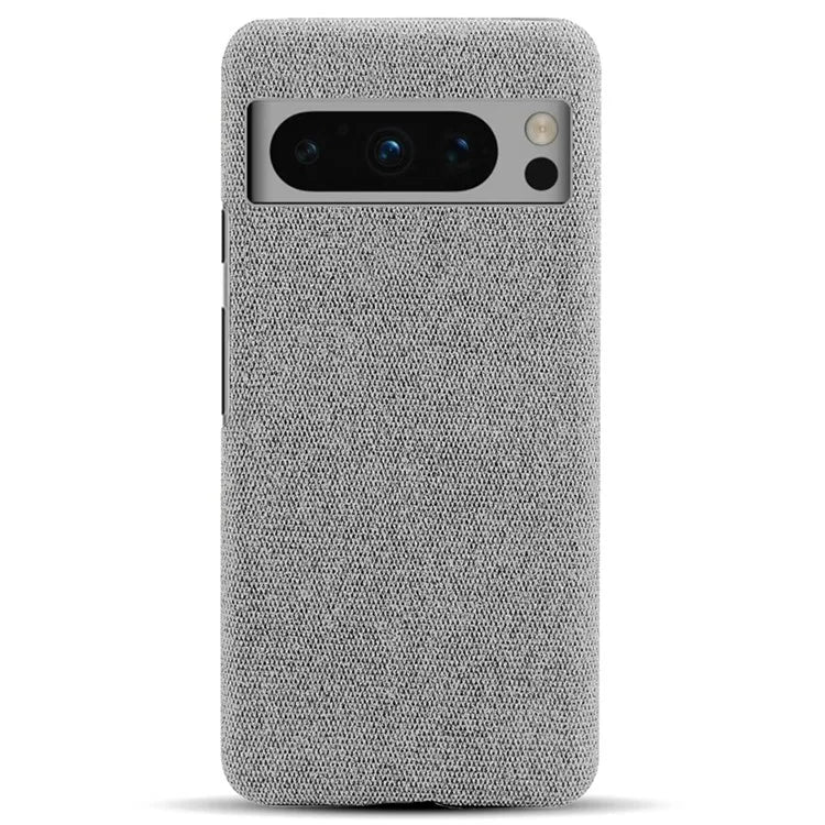 For Google Pixel 8 Pro Case Solid Color Fabric Cloth+PC Shockproof Phone Cover