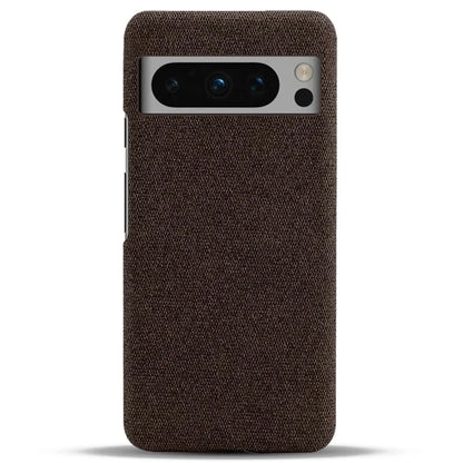 For Google Pixel 8 Pro Case Solid Color Fabric Cloth+PC Shockproof Phone Cover