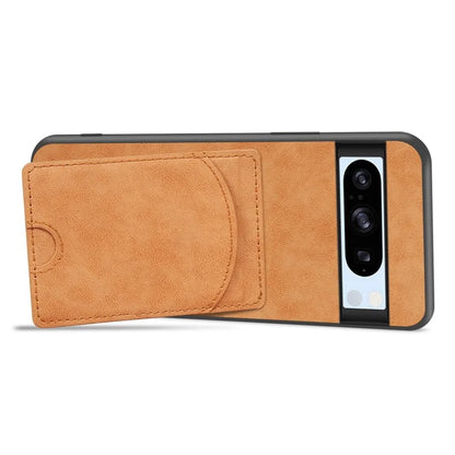 For Google Pixel 8 Pro Case PU Leather Kickstand Card Slots Back Cover