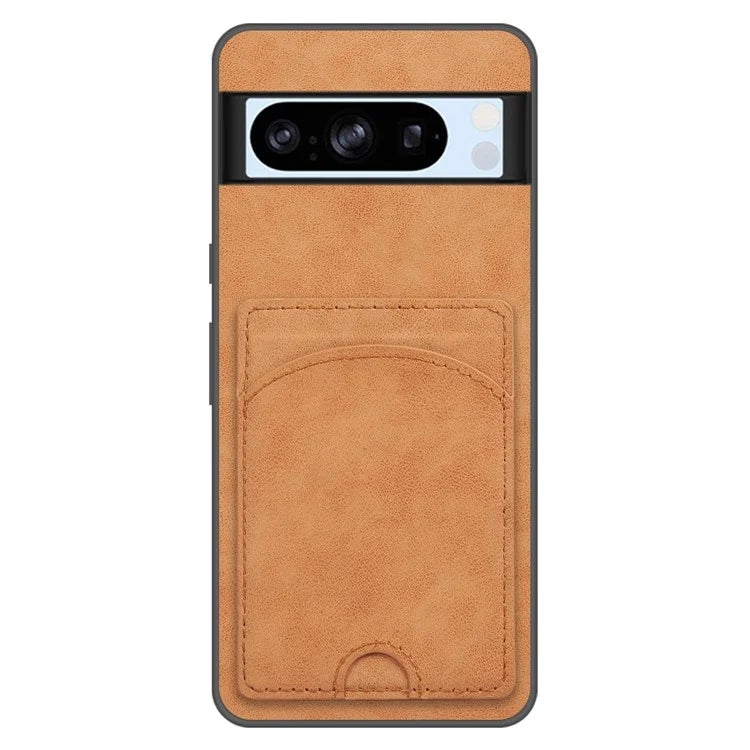 For Google Pixel 8 Pro Case PU Leather Kickstand Card Slots Back Cover