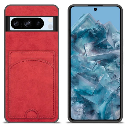 For Google Pixel 8 Pro Case PU Leather Kickstand Card Slots Back Cover