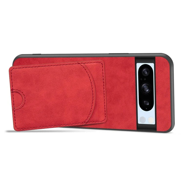For Google Pixel 8 Pro Case PU Leather Kickstand Card Slots Back Cover