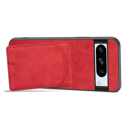 For Google Pixel 8 Pro Case PU Leather Kickstand Card Slots Back Cover