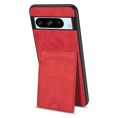 For Google Pixel 8 Pro Case PU Leather Kickstand Card Slots Back Cover