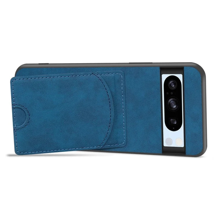 For Google Pixel 8 Pro Case PU Leather Kickstand Card Slots Back Cover