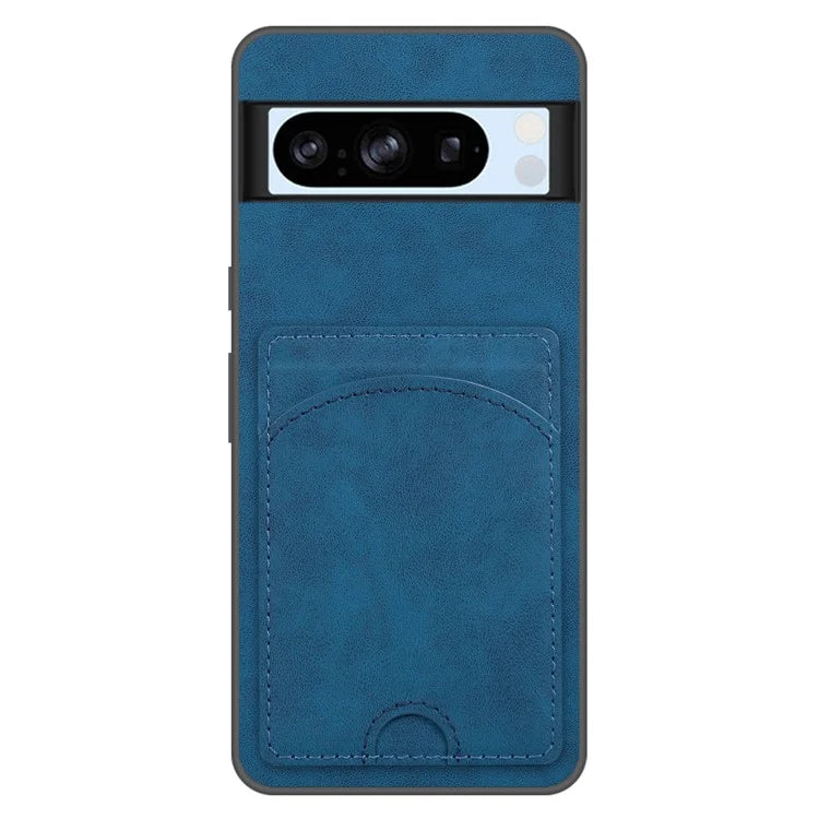 For Google Pixel 8 Pro Case PU Leather Kickstand Card Slots Back Cover