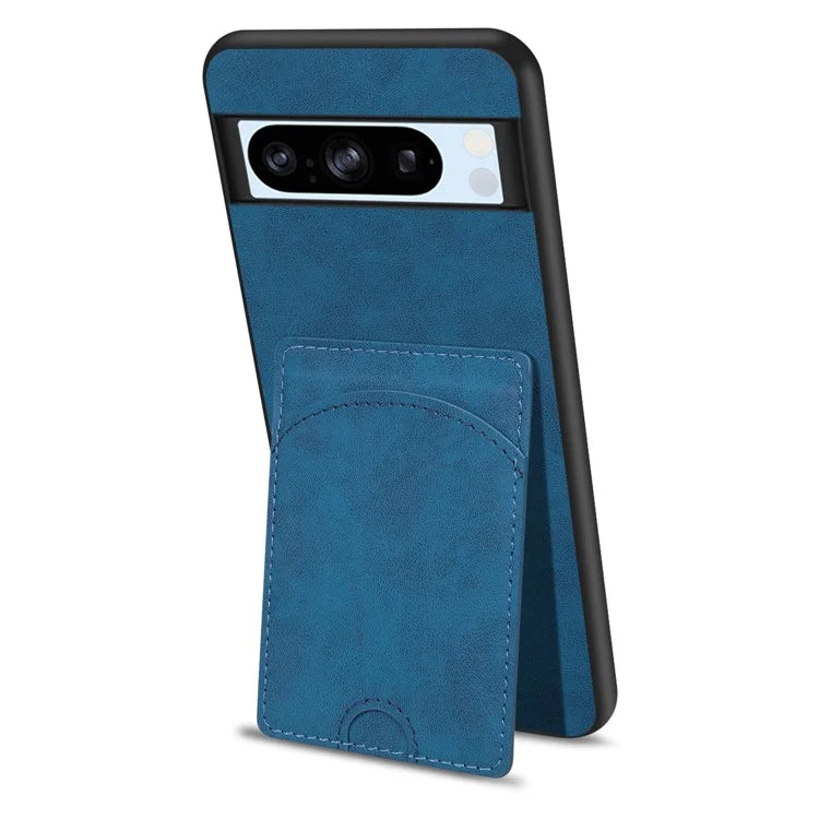 For Google Pixel 8 Pro Case PU Leather Kickstand Card Slots Back Cover
