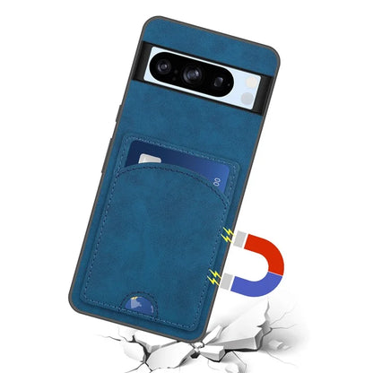 For Google Pixel 8 Pro Case PU Leather Kickstand Card Slots Back Cover
