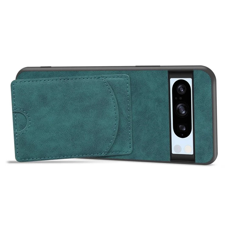 For Google Pixel 8 Pro Case PU Leather Kickstand Card Slots Back Cover