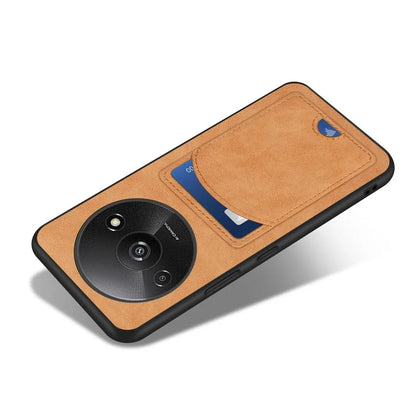 For Xiaomi Redmi A3 / Poco C61 4G Case Card Holder PU+PC+TPU Phone Cover with Kickstand