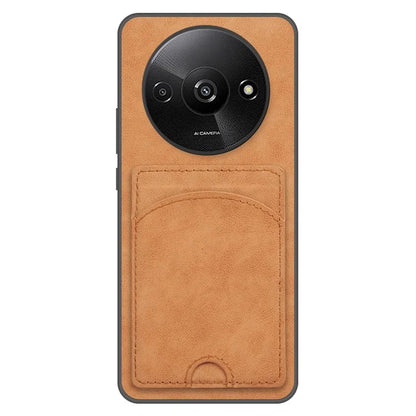 For Xiaomi Redmi A3 / Poco C61 4G Case Card Holder PU+PC+TPU Phone Cover with Kickstand