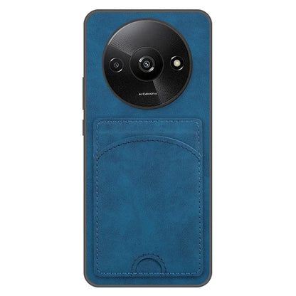 For Xiaomi Redmi A3 / Poco C61 4G Case Card Holder PU+PC+TPU Phone Cover with Kickstand