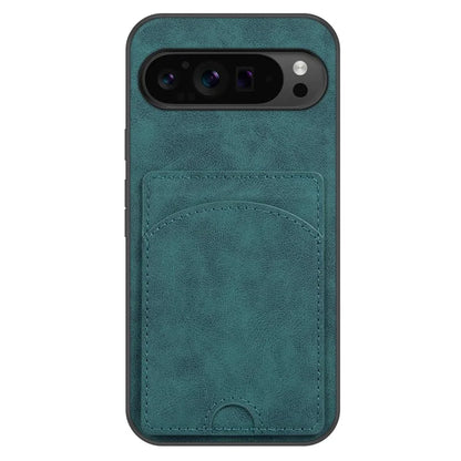 For Google Pixel 9 Pro XL Case with Card Holder PU Leather Coated  PC+TPU Phone Cover