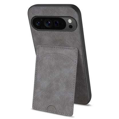 For Google Pixel 9 Pro XL Case with Card Holder PU Leather Coated  PC+TPU Phone Cover