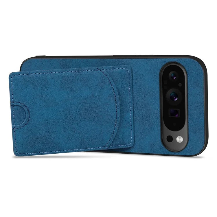 For Google Pixel 9 Pro XL Case with Card Holder PU Leather Coated  PC+TPU Phone Cover