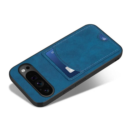 For Google Pixel 9 Pro XL Case with Card Holder PU Leather Coated  PC+TPU Phone Cover