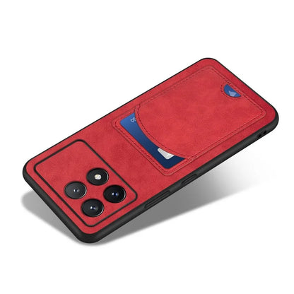 For Xiaomi Poco F6 Pro 5G / Redmi K70 5G / K70 Pro 5G Card Slot Case PU+PC+TPU Kickstand Phone Cover