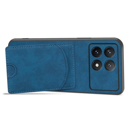For Xiaomi Poco F6 Pro 5G / Redmi K70 5G / K70 Pro 5G Card Slot Case PU+PC+TPU Kickstand Phone Cover