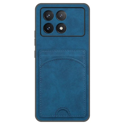 For Xiaomi Poco F6 Pro 5G / Redmi K70 5G / K70 Pro 5G Card Slot Case PU+PC+TPU Kickstand Phone Cover