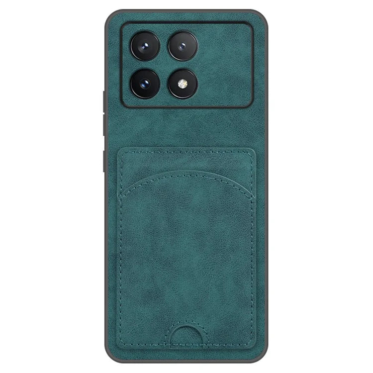 For Xiaomi Poco F6 Pro 5G / Redmi K70 5G / K70 Pro 5G Card Slot Case PU+PC+TPU Kickstand Phone Cover