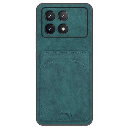 For Xiaomi Poco F6 Pro 5G / Redmi K70 5G / K70 Pro 5G Card Slot Case PU+PC+TPU Kickstand Phone Cover