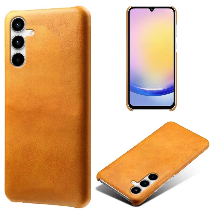 For Samsung Galaxy A15 5G Case Calf Texture PU Leather + PC Hard Phone Cover