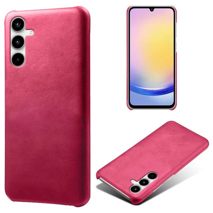 For Samsung Galaxy A15 5G Case Calf Texture PU Leather + PC Hard Phone Cover