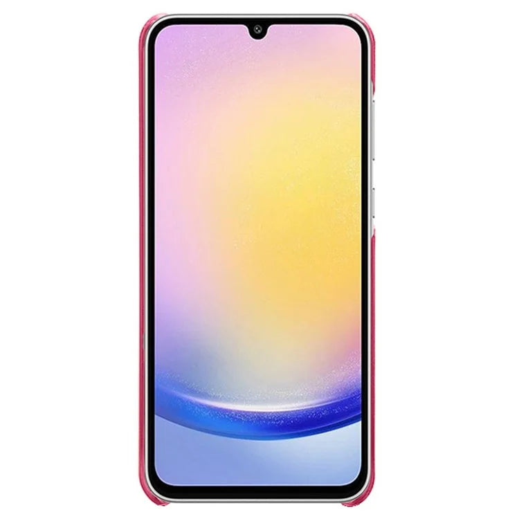 For Samsung Galaxy A15 5G Case Calf Texture PU Leather + PC Hard Phone Cover