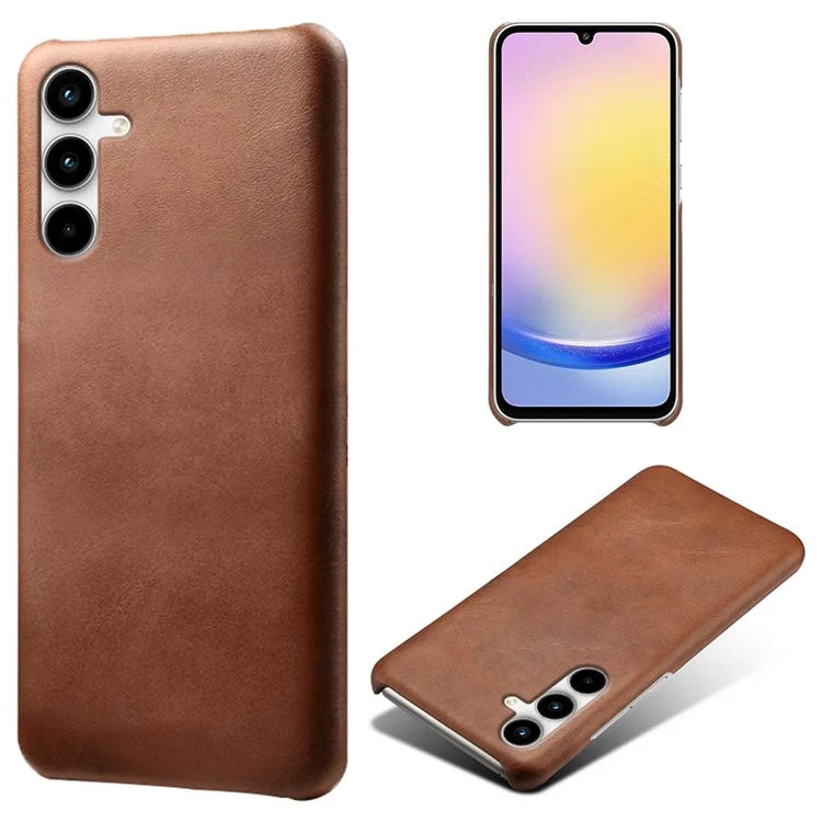 For Samsung Galaxy A15 5G Case Calf Texture PU Leather + PC Hard Phone Cover