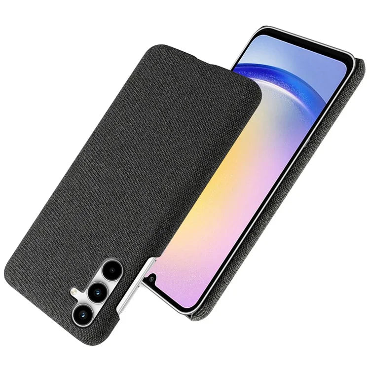 For Samsung Galaxy A25 5G (Global) (161.0 x 76.5 x 8.3mm) Case Cloth+PC Protective Phone Cover