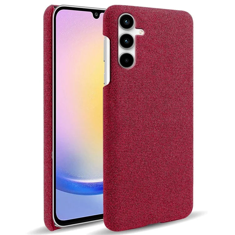 For Samsung Galaxy A25 5G (Global) (161.0 x 76.5 x 8.3mm) Case Cloth+PC Protective Phone Cover
