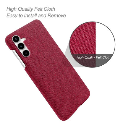 For Samsung Galaxy A25 5G (Global) (161.0 x 76.5 x 8.3mm) Case Cloth+PC Protective Phone Cover