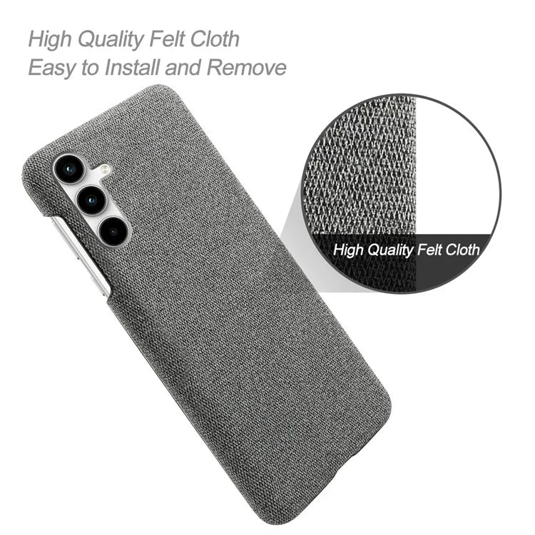 For Samsung Galaxy A25 5G (Global) (161.0 x 76.5 x 8.3mm) Case Cloth+PC Protective Phone Cover