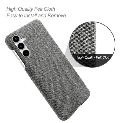 For Samsung Galaxy A25 5G (Global) (161.0 x 76.5 x 8.3mm) Case Cloth+PC Protective Phone Cover