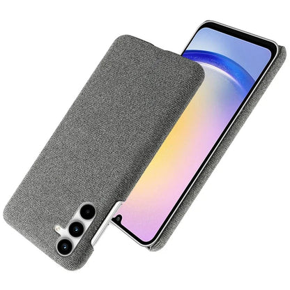 For Samsung Galaxy A25 5G (Global) (161.0 x 76.5 x 8.3mm) Case Cloth+PC Protective Phone Cover