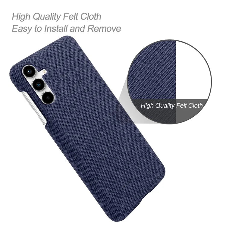 For Samsung Galaxy A25 5G (Global) (161.0 x 76.5 x 8.3mm) Case Cloth+PC Protective Phone Cover
