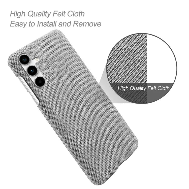 For Samsung Galaxy A25 5G (Global) (161.0 x 76.5 x 8.3mm) Case Cloth+PC Protective Phone Cover