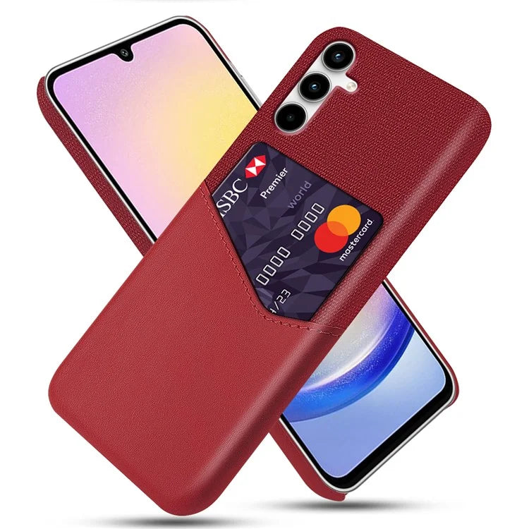 For Samsung Galaxy A25 5G (Global) (161.0 x 76.5 x 8.3mm) Case Card Slot Hard PC Phone Cover