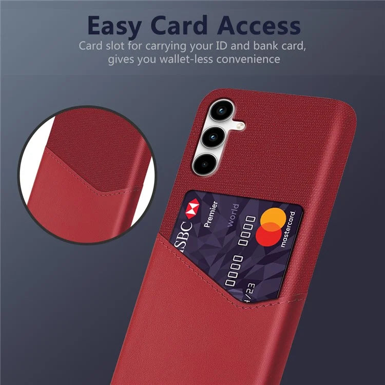 For Samsung Galaxy A25 5G (Global) (161.0 x 76.5 x 8.3mm) Case Card Slot Hard PC Phone Cover