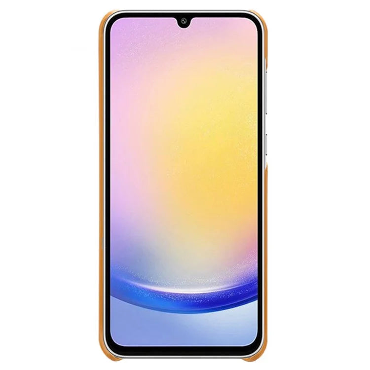 For Samsung Galaxy A25 5G (Global) (161.0 x 76.5 x 8.3mm) Case Leather Coated PC Calf Texture Back Phone Cover