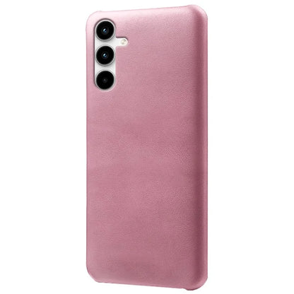 For Samsung Galaxy A25 5G (Global) (161.0 x 76.5 x 8.3mm) Case Leather Coated PC Calf Texture Back Phone Cover Gold