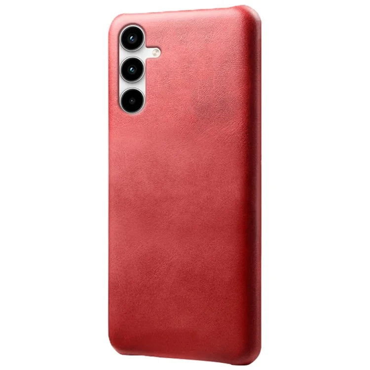 For Samsung Galaxy A25 5G (Global) (161.0 x 76.5 x 8.3mm) Case Leather Coated PC Calf Texture Back Phone Cover
