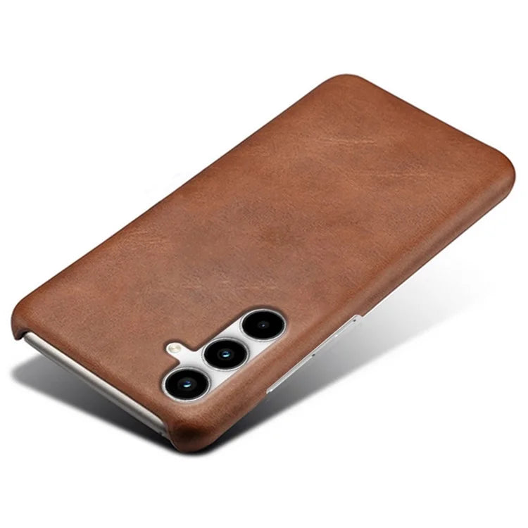 For Samsung Galaxy A25 5G (Global) (161.0 x 76.5 x 8.3mm) Case Leather Coated PC Calf Texture Back Phone Cover