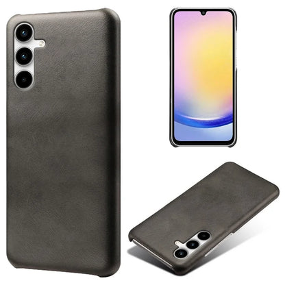 For Samsung Galaxy A25 5G (Global) (161.0 x 76.5 x 8.3mm) Case Leather Coated PC Calf Texture Back Phone Cover