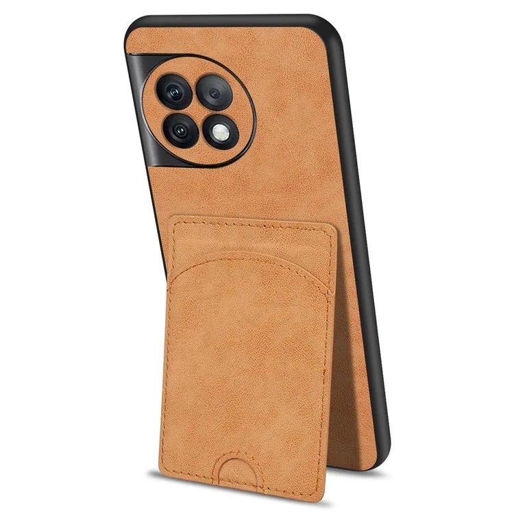 For OnePlus Ace 2 Pro 5G Case PU Leather Shockproof Back Cover with Card Holder Kickstand
