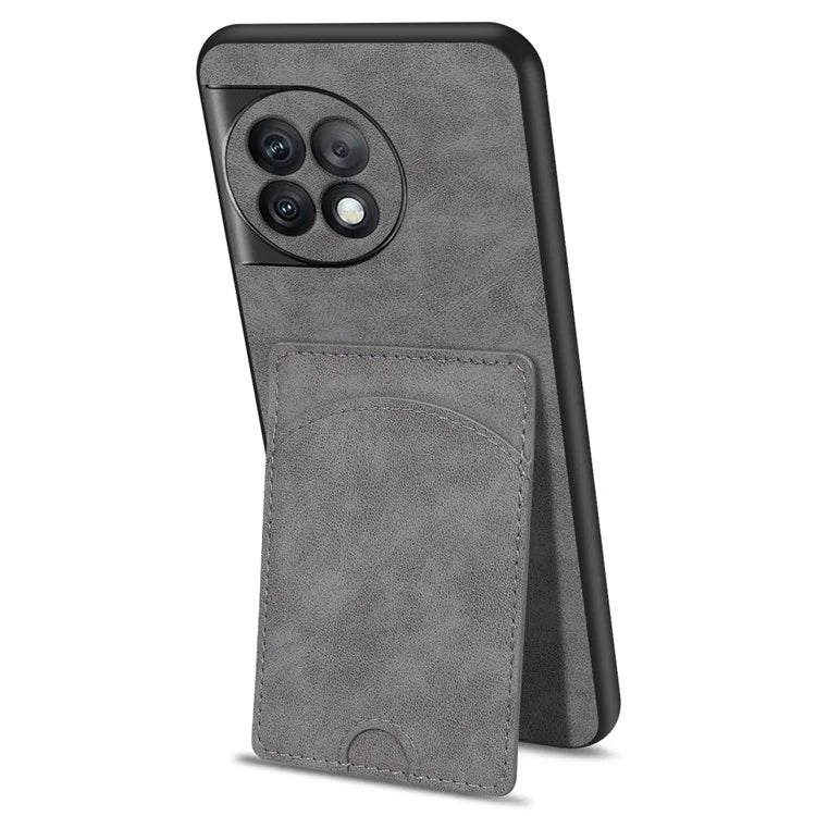 For OnePlus Ace 2 Pro 5G Case PU Leather Shockproof Back Cover with Card Holder Kickstand