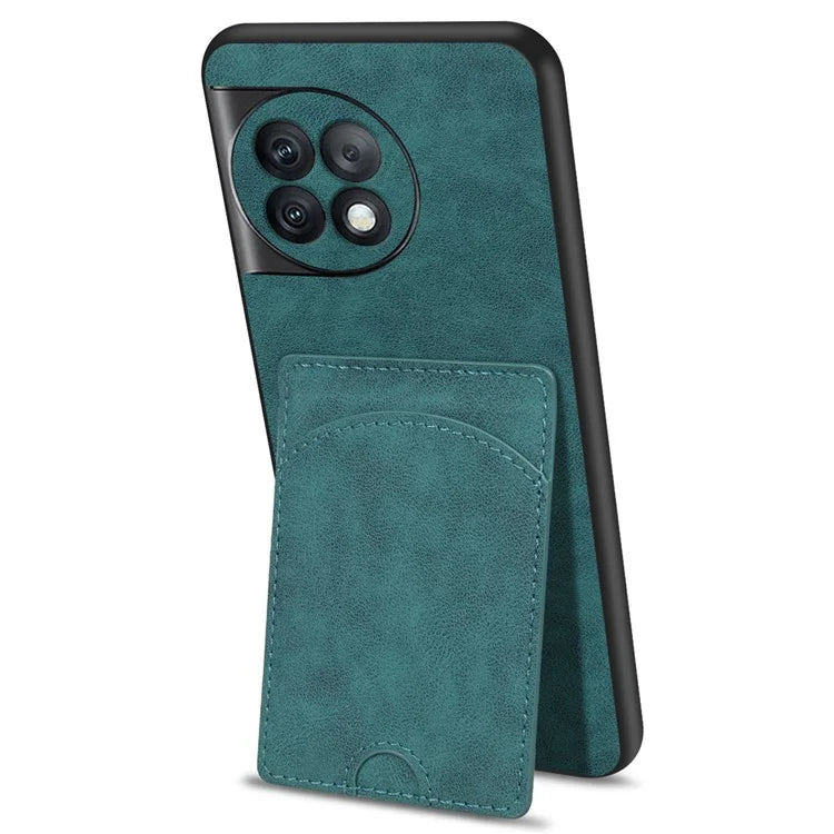 For OnePlus Ace 2 Pro 5G Case PU Leather Shockproof Back Cover with Card Holder Kickstand